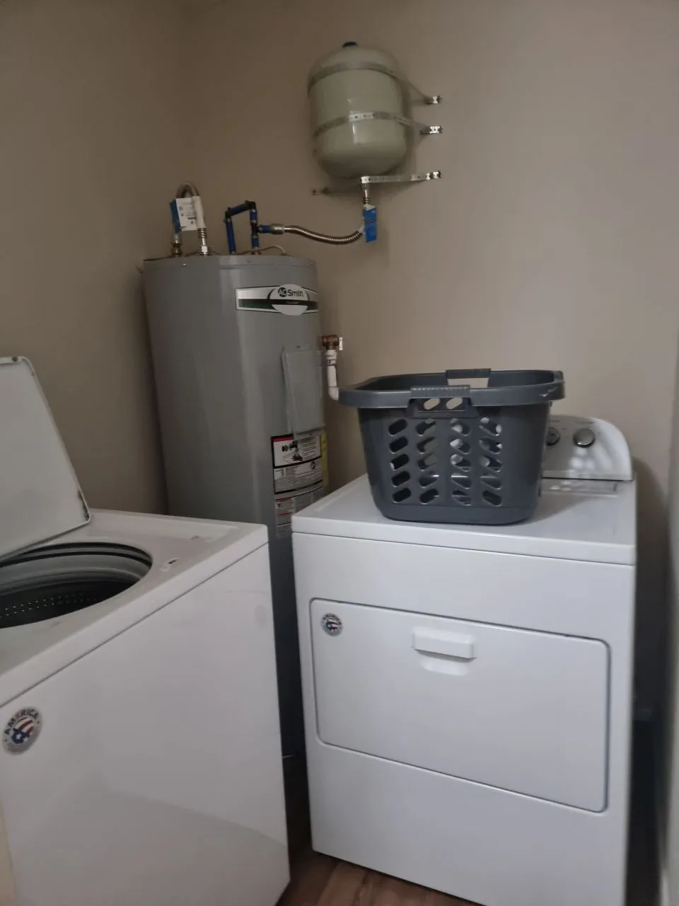 Full-size washer and dryer