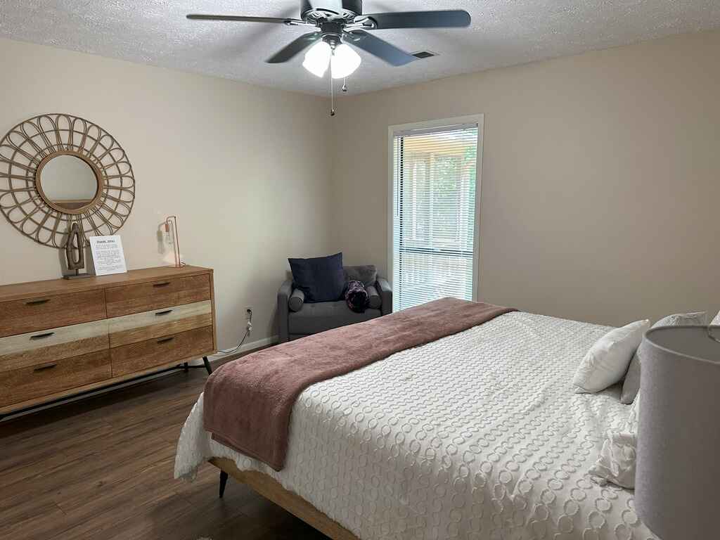 Master bedroom with natural light
