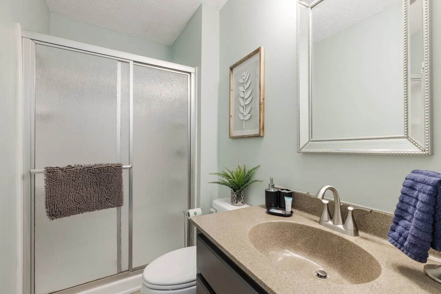 Private ensuite bathroom with walk-in shower